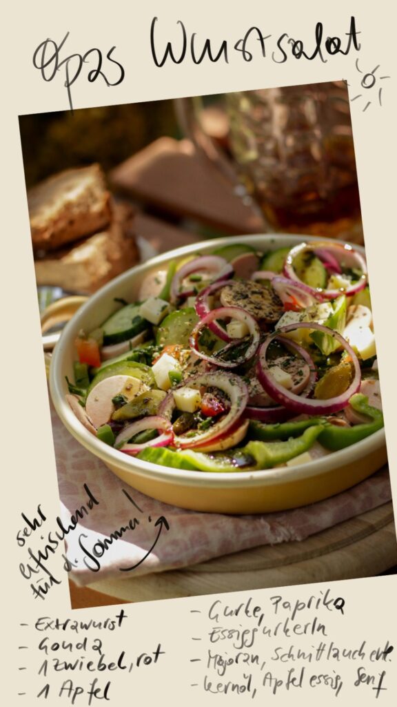Schneller Wurstsalat für laue Sommerabende