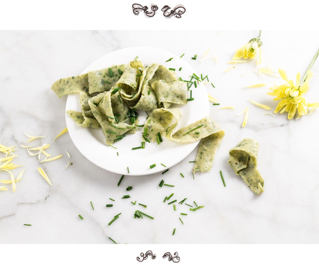 homemade green pasta