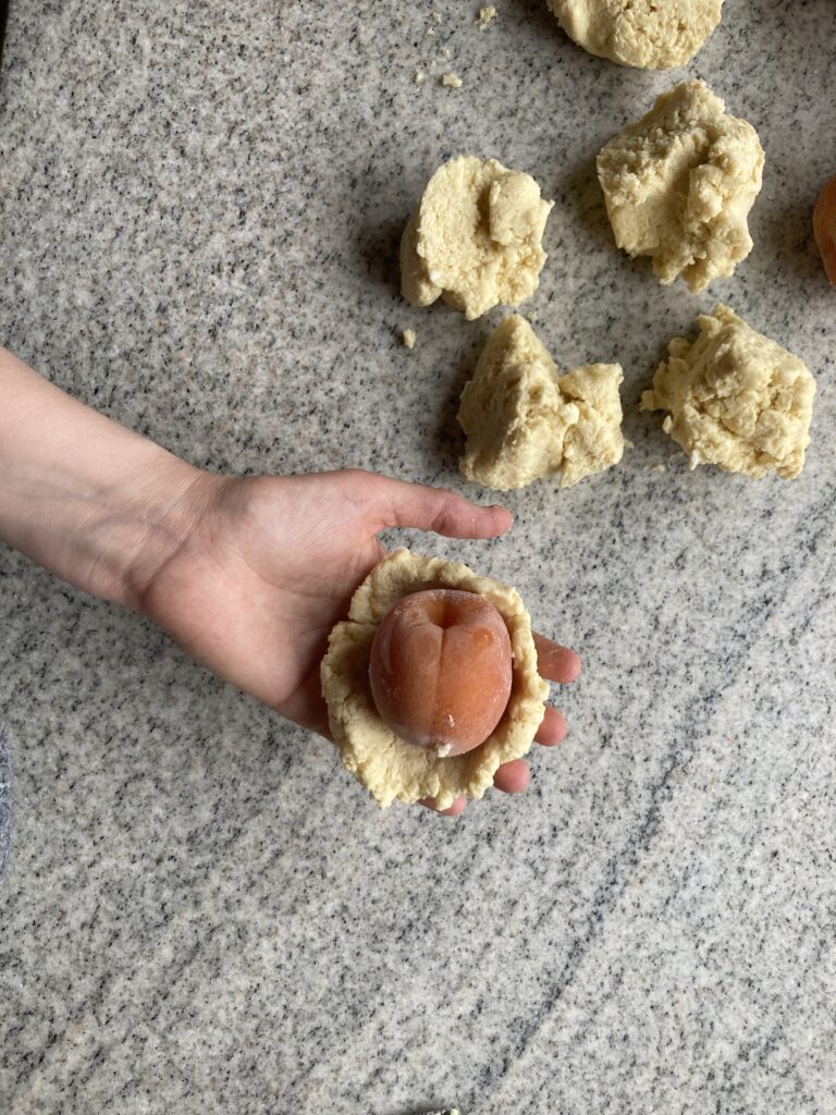 Rolling Apricot Dumplings