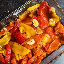 Eingelegte Paprika - Pickled Peppers - by Maschis Delishkes Kosher Cooking Classes Vienna