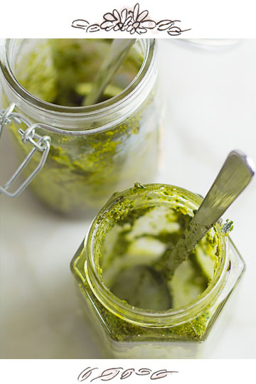 Dandelion Pesto with Styrian Pumpkin Seeds and Pumpkin Seed Oil