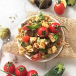 Nudelsalat mit Grillgemüse und grünem Pesto | Pasta Salad with green pesto