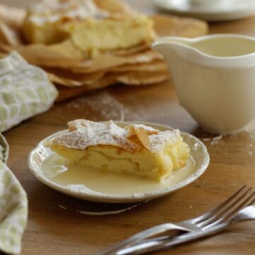 Topfenstrudel mit gekauftem Topfenteig