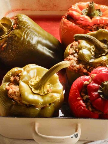 Gefüllte Paprika aus dem Backofen | stuffed peppers