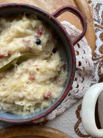 Rezept für Sauerkraut mit Speck und Einmach | Sauerkraut Recipe