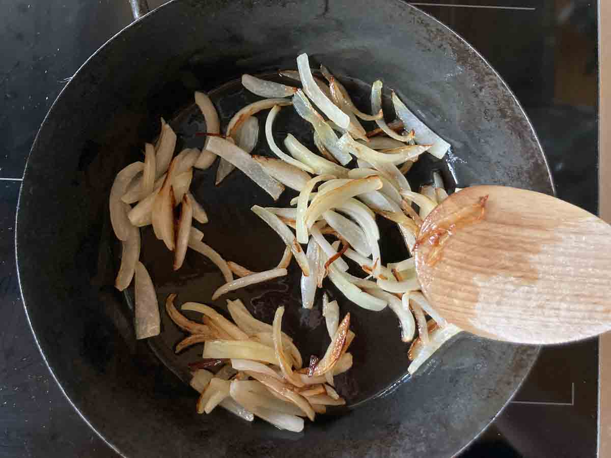 Sauerkraut Zwiebel Rösten