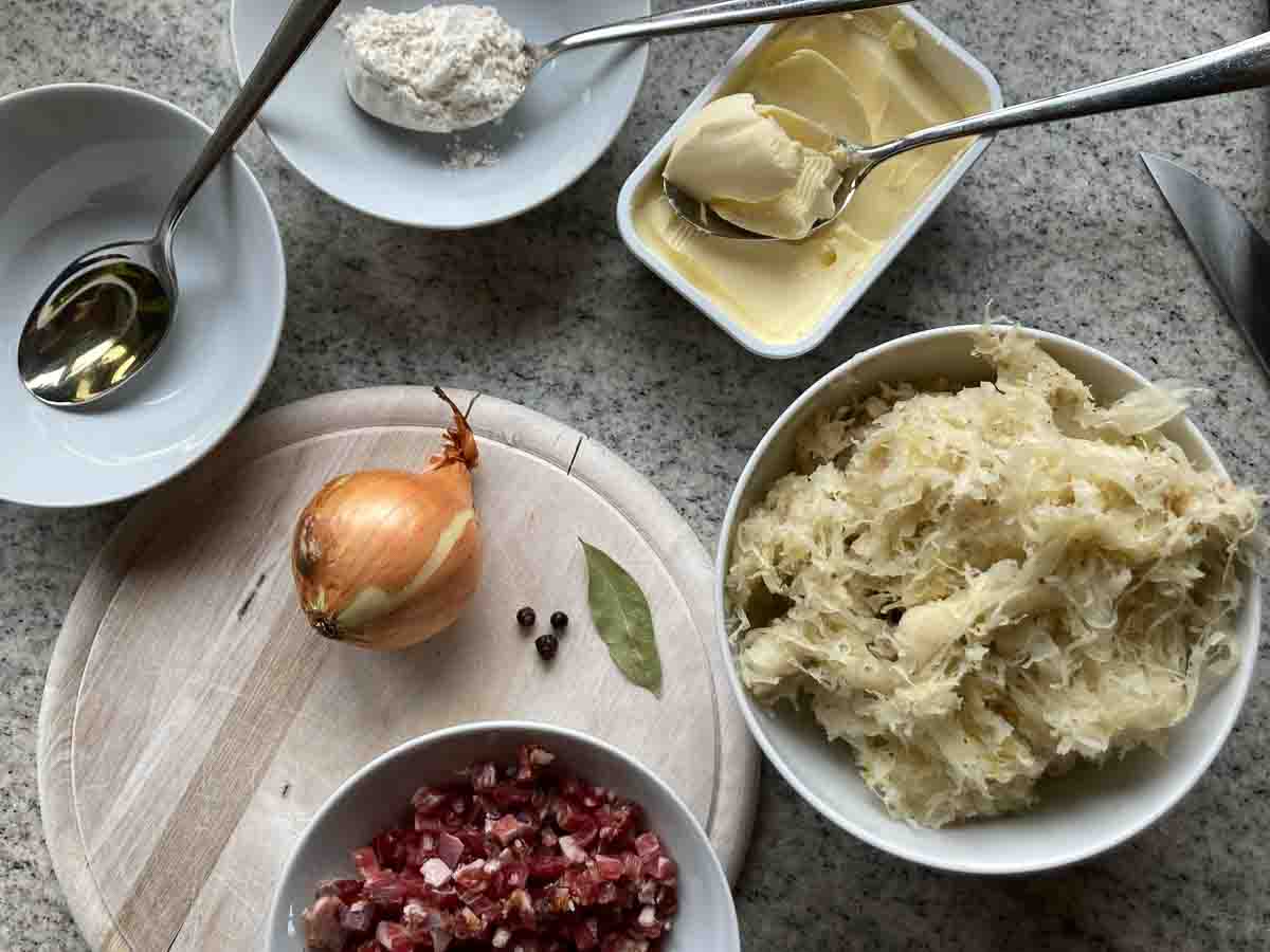 Omas Sauerkraut, Zutaten