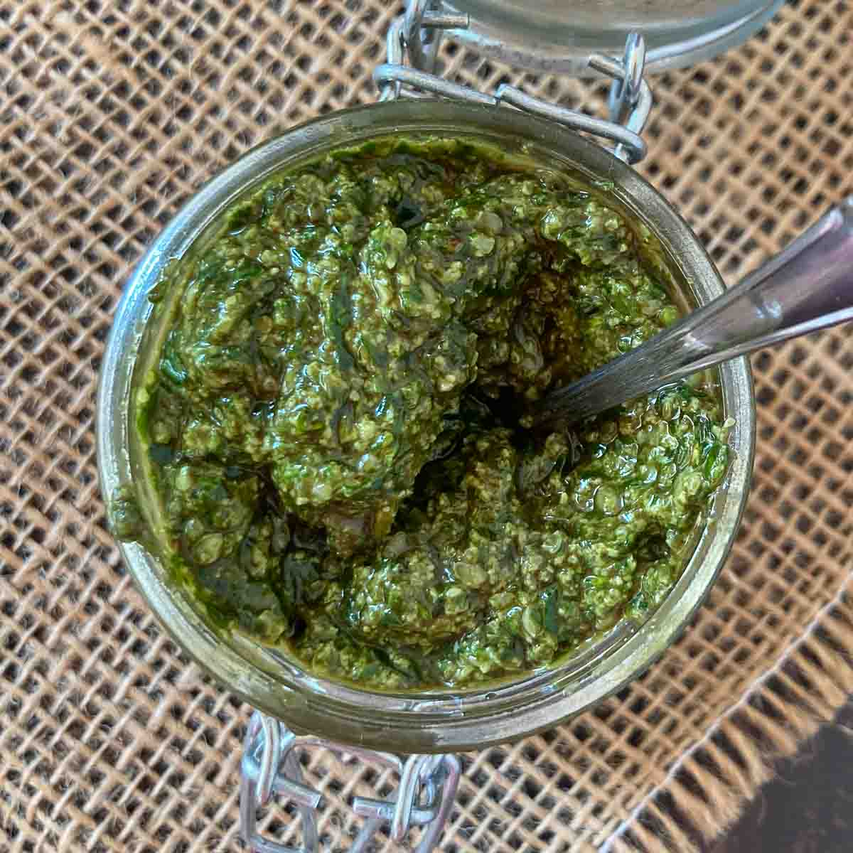 Bärlauch Pesto Rezept mit Kürbiskernöl